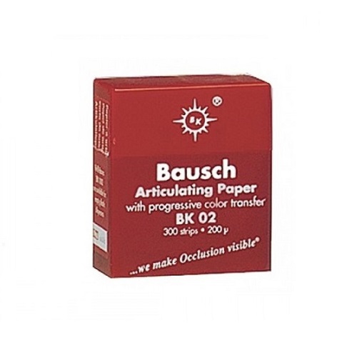 Артикуляционная бумага BK02 красная 200 мкм 300 шт (Bausch)
