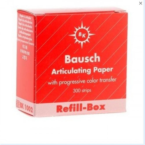 Артикуляционная бумага BK1002 красная 200мкм 300шт Bausch